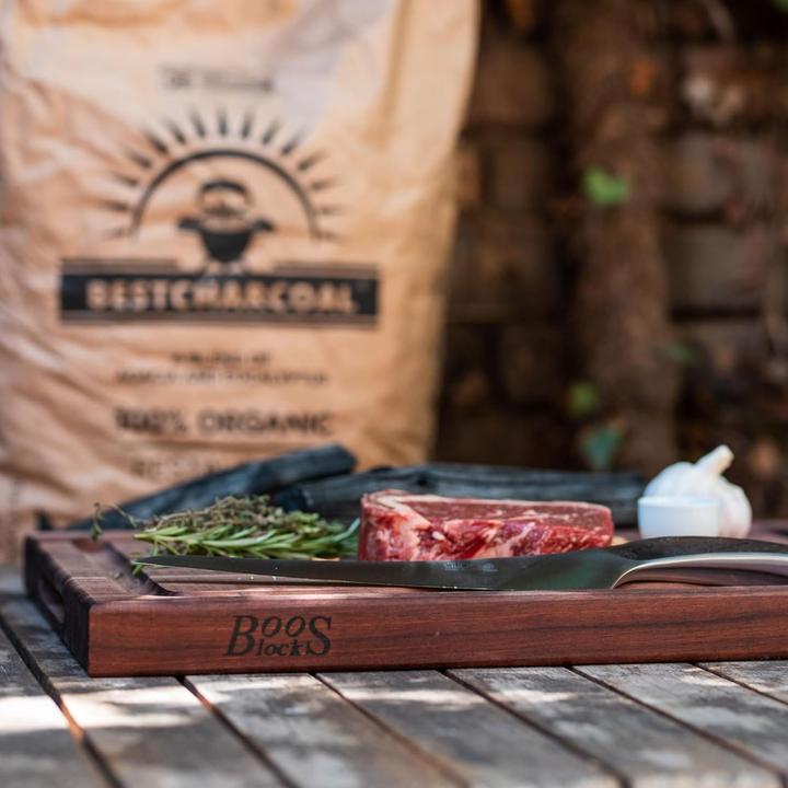 Actual product image John Boos Blocks Walnut Collection BBQ snijplank 46 x 31 x 4 cm walnoothout