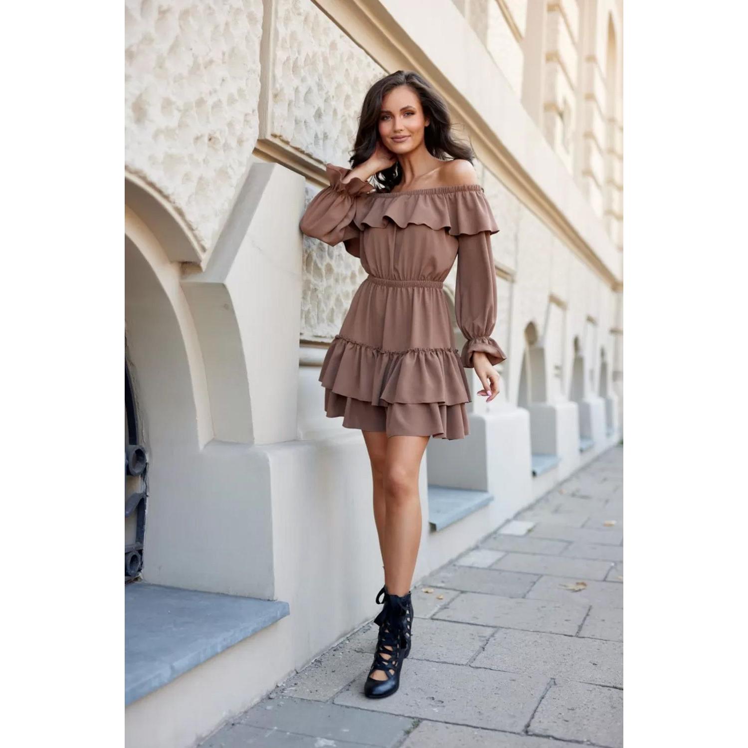 Thumbnail - Roco Fashion, Kleider, Alltagskleid model, Braun, (40)
