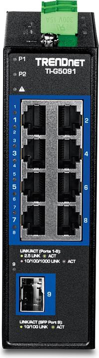 Immagine prodotto Trendnet 9 PORTE INDUSTRIALI 2,5G CON GUIDA DIN (9 porte)