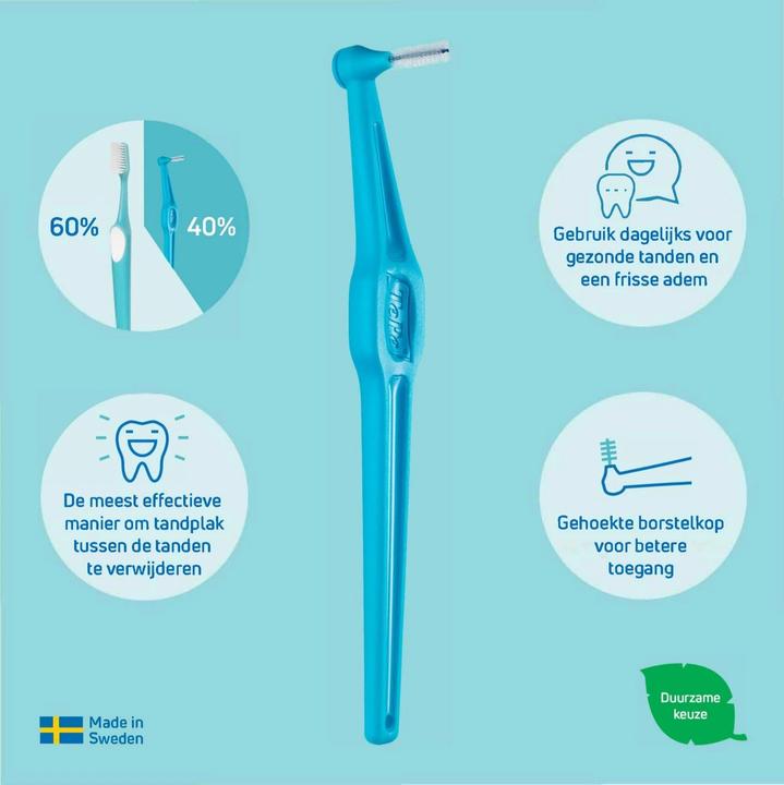 Actual product image TePe Angle ISO 1 interdental brushes (6 x, 0.45 mm)