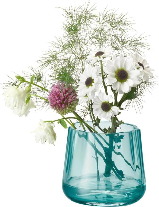 Actual product image LSA Lagoon tealight holder / vase H8cm - sea green