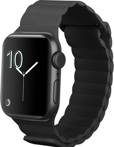 Actual product image Just in Case Leder-Armband MagFit Leather Black (PU leather)