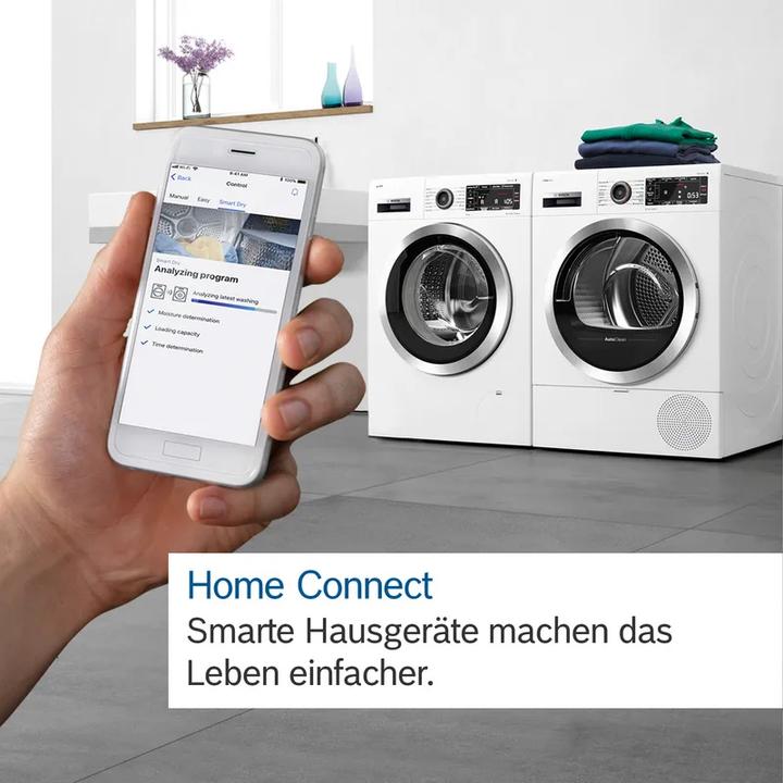 Image du produit Bosch Hausgeräte Serie 8, Wärmepumpentrockner, 9 kg, Weiss, WRB247C40 (9 kg, Modifiable)
