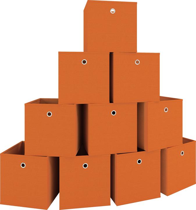 Produktbild VCM 10er Set Stoff Faltbox Klappbox Boxas (27 x 27 x 28 cm)