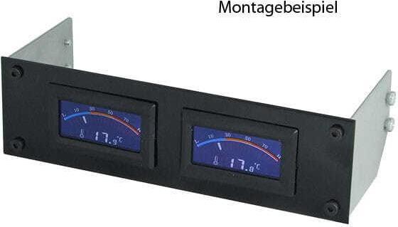 Produktbild Phobya Frontblende für 2 Displays Schwarz