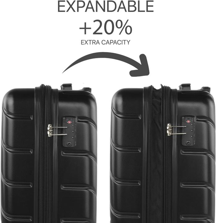 Image du produit DKNY Robuster Hartschalenkoffer mit 4 Rollen und Dehnungsfalte (64 l)