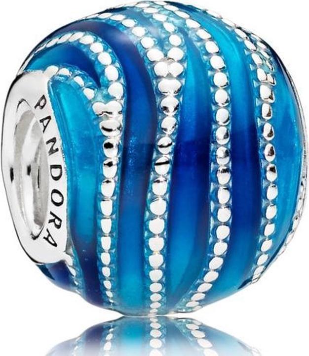 Pandora Blue Swirls Charms/Beads (Stainless steel)