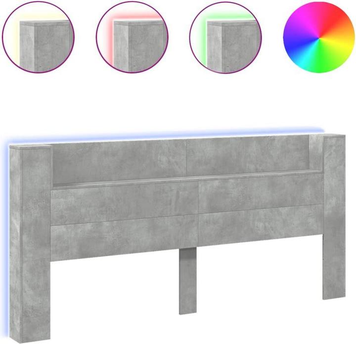 Produktbild vidaXL Kopfteil mit Ablagen (220 x 16.50 x 103.50 cm)