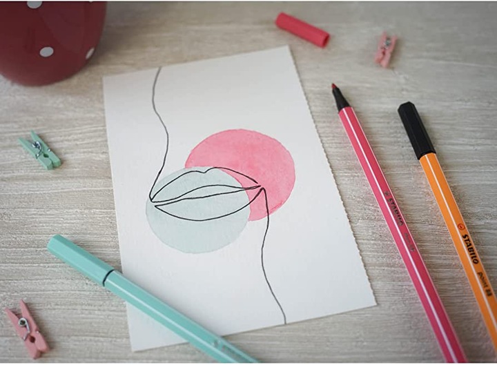 Actual product image STABILO Pen 68 (Multicoloured, 65 x)