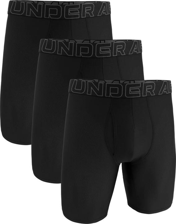 Under Armour Ua Performance Tech Mesh -Solid 9 In 3pk (L, confezione da 3)
