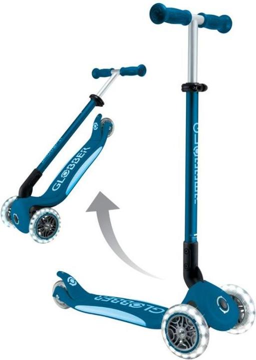 Actual product image Globber Primo Foldable Plus Lights Petrol Bauw (439-601)