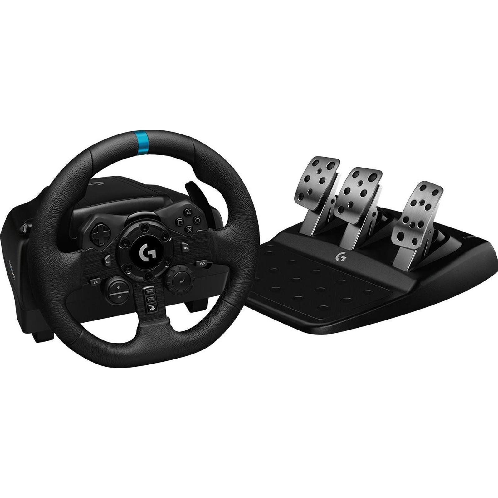 Logitech G G923 SE Racing Wheel + Shifter Combo (PC, PS5, PS4), Controller gaming, Nero