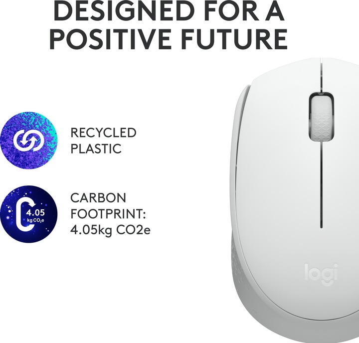 Productafbeelding Logitech M171 Draadloze Muis - Gebroken Wit (Draadloze)