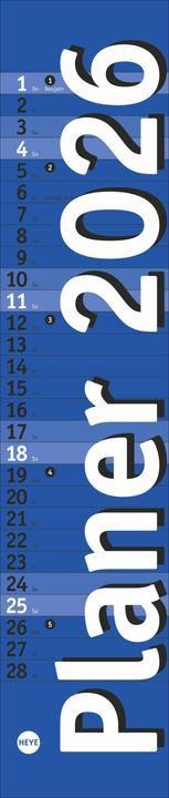 Produktbild Langplaner mini, blau 2026 (7 x 33 cm)