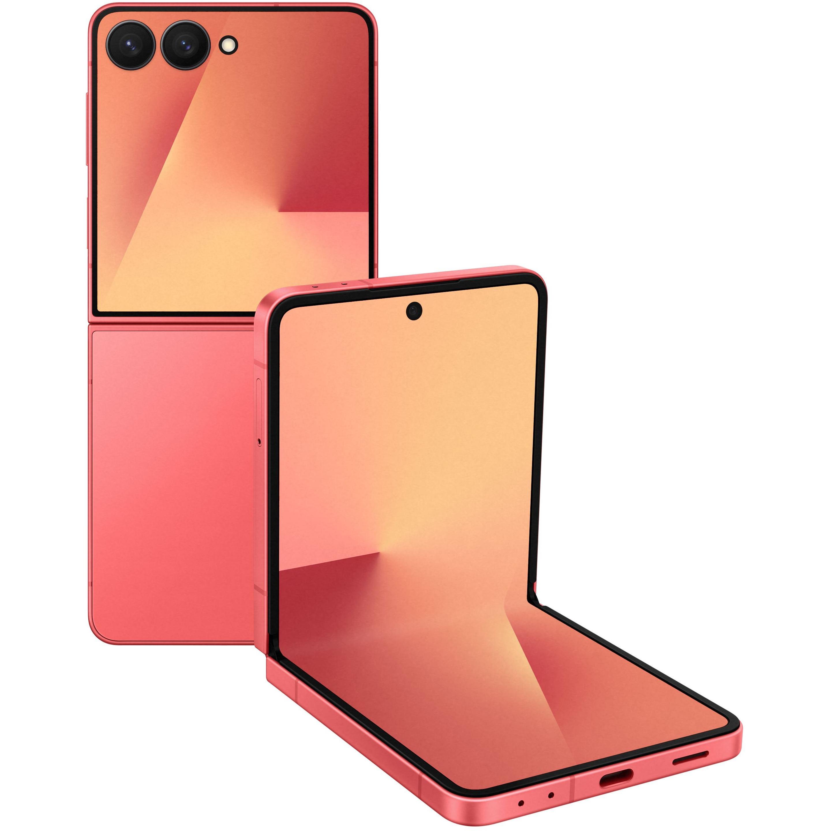 Samsung Galaxy Z Flip7 (256 GB, Coralred, 6.80", eSIM, 5G), Smartphone, Rot