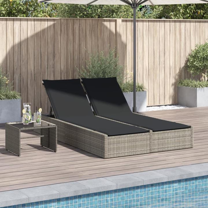 Produktbild vidaXL Doppel-Sonnenliege (200 cm)
