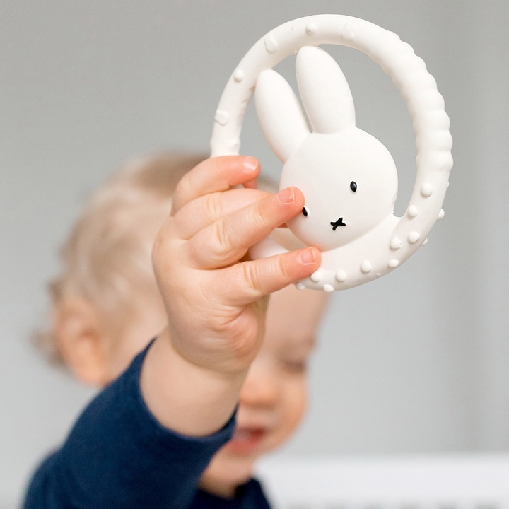 Actual product image Bambolino Toys Miffy rubber bite ring