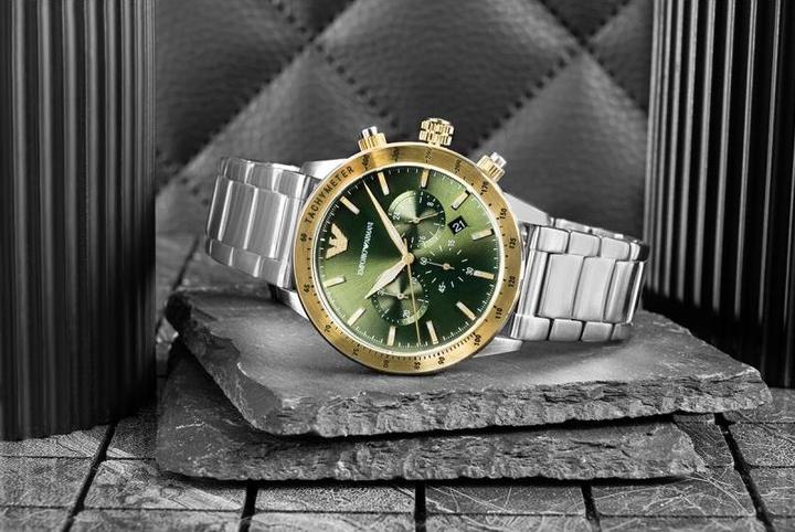 Immagine prodotto Emporio Armani Mario Herrenuhr (Cronografo, Orologio da polso analogico, 43 mm)