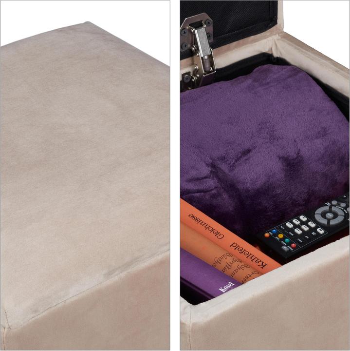 Image du produit Relaxdays Tabouret velours