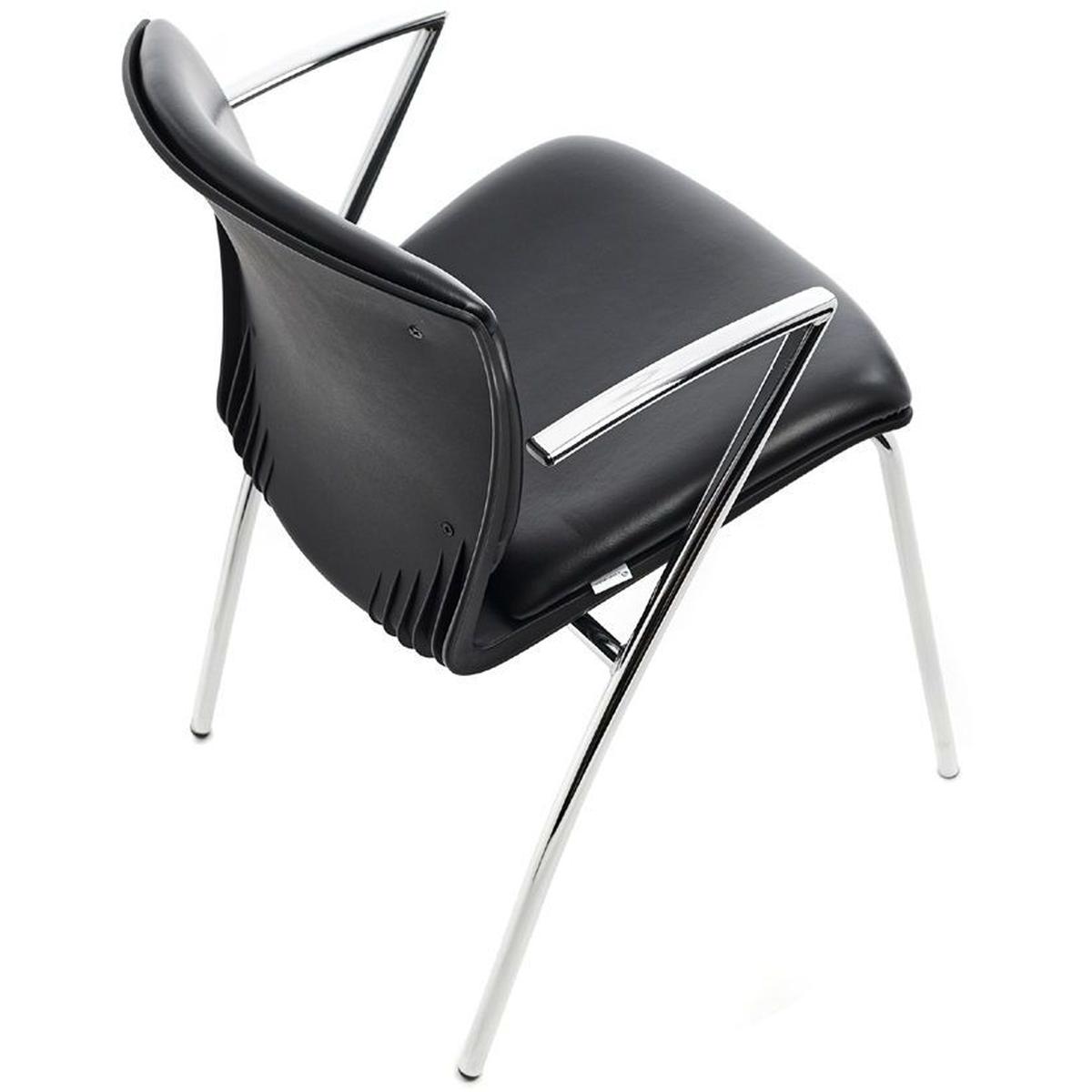 Thumbnail - Rocada, Bürostuhl, Besucherstuhl Kunstleder schwarz VE=2 Stück