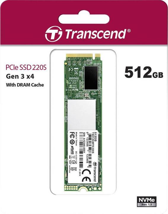 Actual product image Transcend MTE220S (512 GB, M.2 2280)