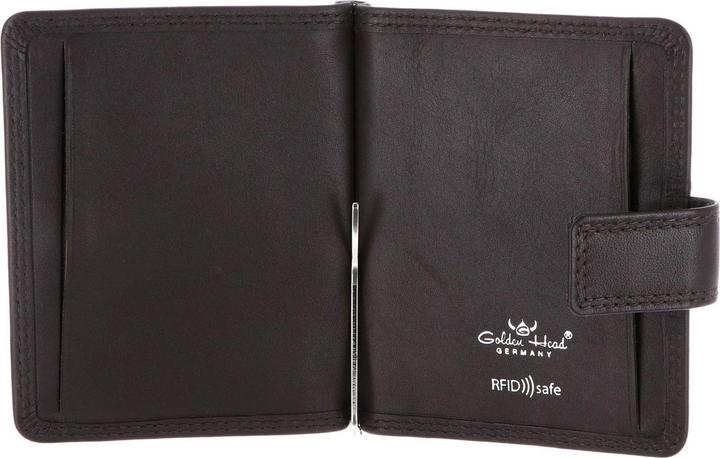 Produktbild Golden Head Polo Geldbörse RFID Schutz Leder 10 cm Geldscheinklammer