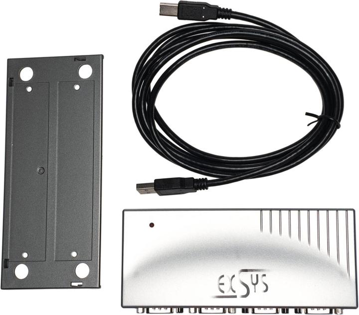 Actual product image Exsys EX-1334, USB to 4S Serial RS232 Port (Prolific Chip)