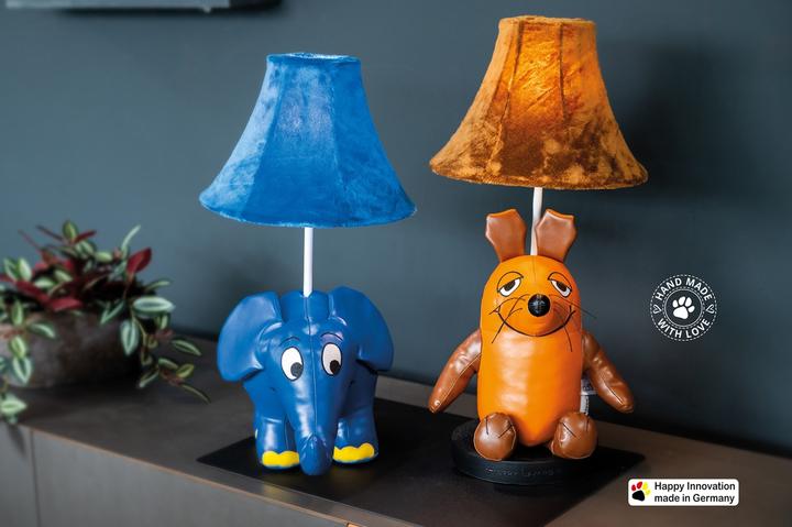 Image du produit Happy Lamps Eléphant de l'émission "Sendung mit der Maus", lampe de table LED, faite à la main (450 lm)