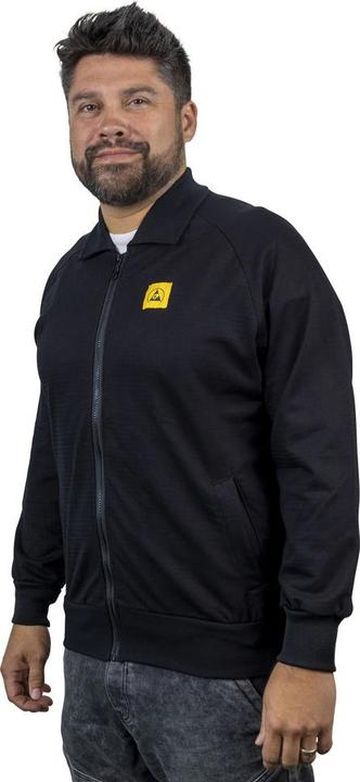 Produktbild Wetec ESD-Sweatjacke, L, schwarz (L)