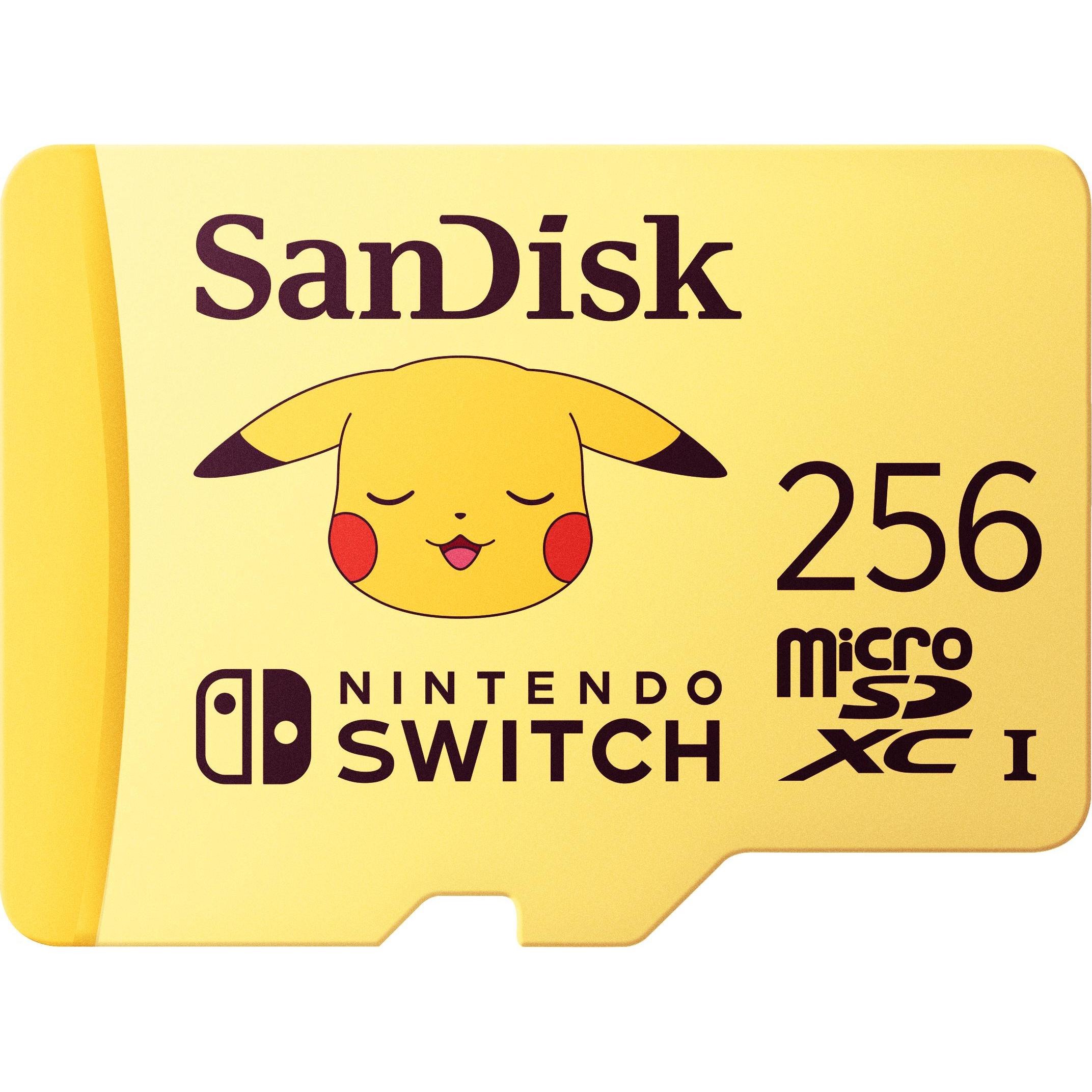 SanDisk Nintendo Pokemon (256 GB, microSDXC, U3, UHS-I), Speicherkarte, Gelb