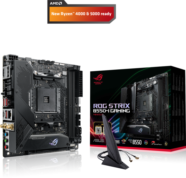 Image du produit ASUS ROG STRIX B550-I JEUX (AM4, AMD B550, Mini-ITX)