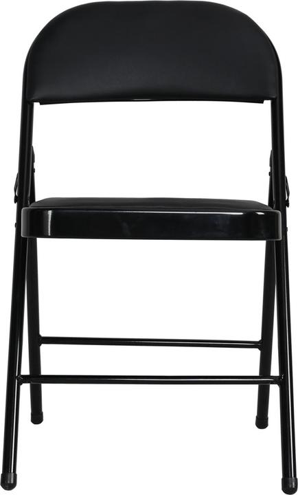 Produktbild HTI-Living Klappstuhl Wedigo Kunstleder Schwarz-Schwarz 4er-Set