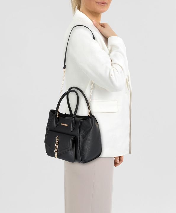 Actual product image Love Moschino Chain Detail shoulder bag 31.5 cm