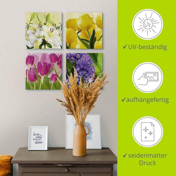 Image du produit Artland Tulipes Lys Jacinthe D3DQ (30 x 30 cm)