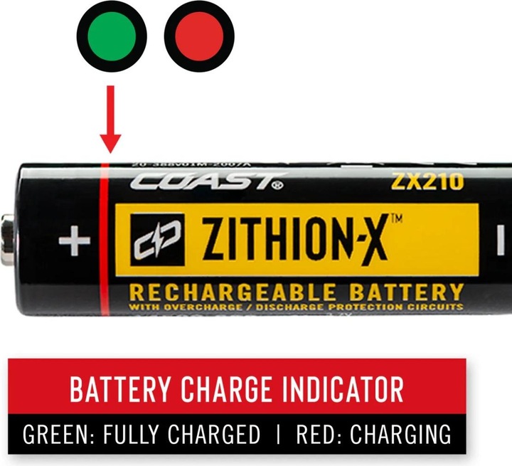 Coast ZX210 Genopladelig batteri til HX5 og HP1