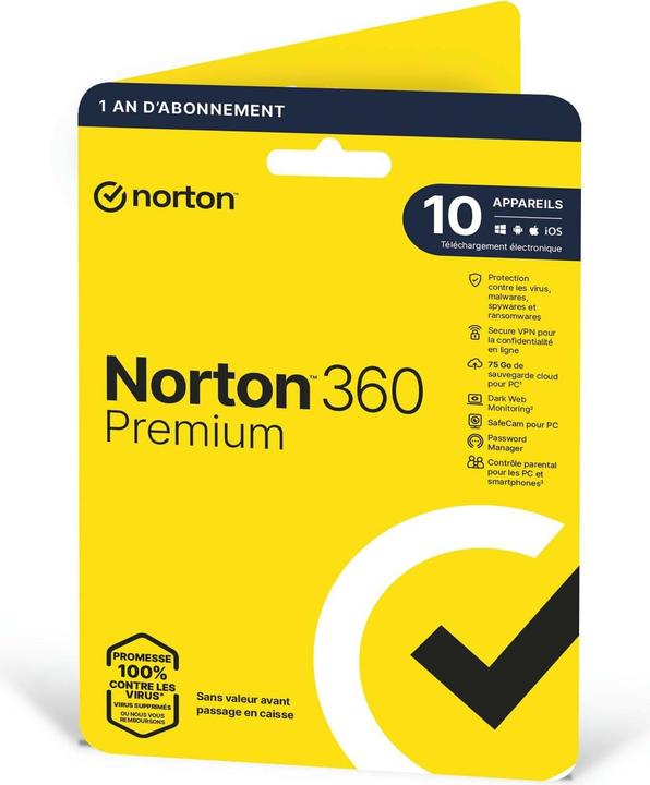 Immagine prodotto Norton Manicotto 360 Premium, 10 dispositivi, 1 anno (10 Utente, 12 mesi)
