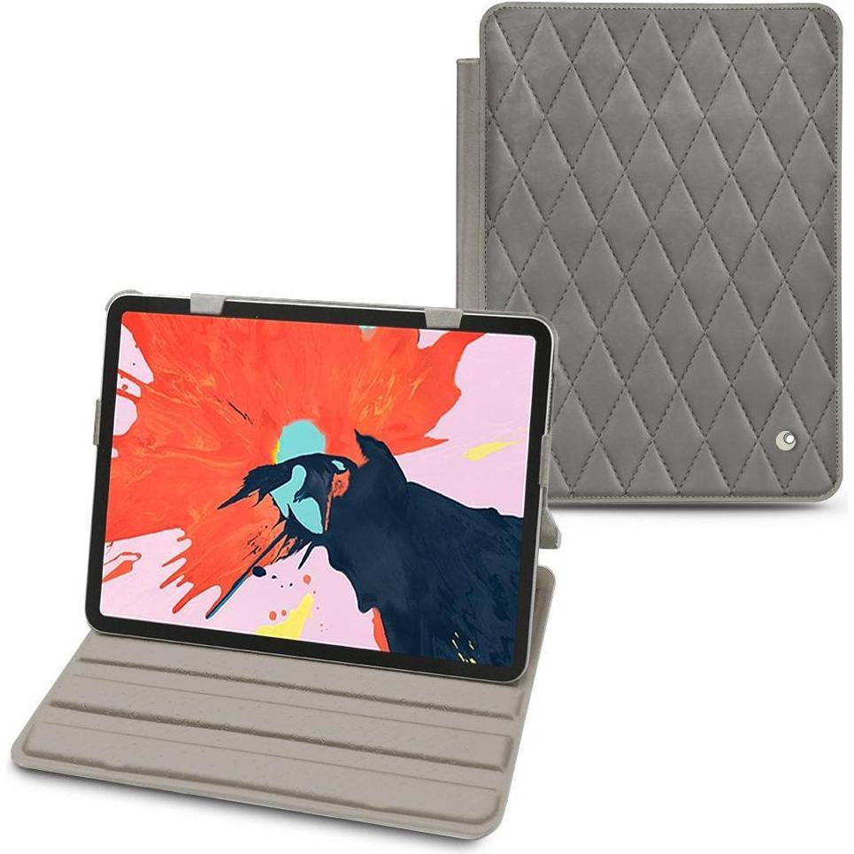 Noreve Lederschutzhülle horizontal (iPad Air 2022 (5. Gen), iPad Air 2020 (4. Gen)), Tablet Hülle, Grau