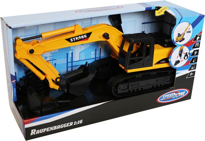 Produktbild Speedzone Raupenbagger Light & Sound, mit Friktion, 1:16