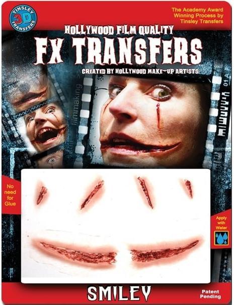 Image du produit Tinsley Transfers FX tatouage adhésif 3D sourire sanglant