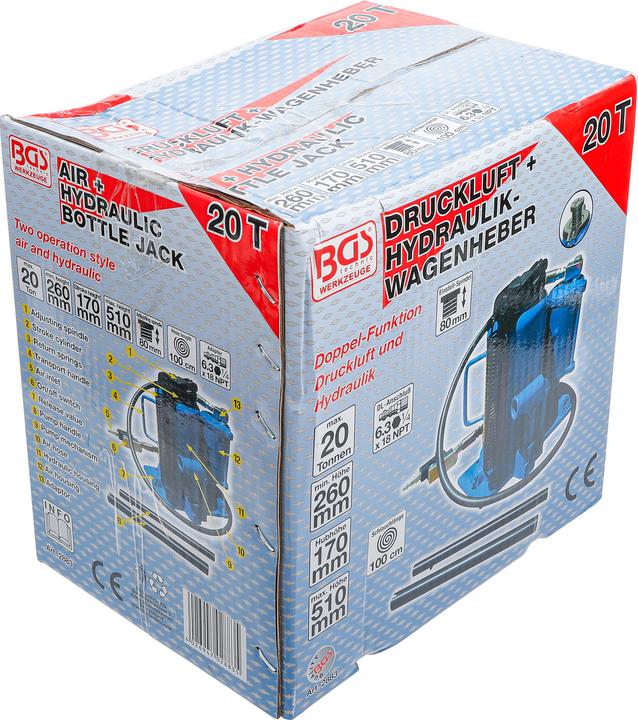 Actual product image BGS Air Hydraulic Jack