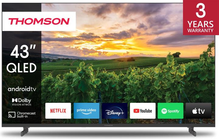 Actual product image Thomson 43-inch Full HD Smart TV (43", QLED, 4K)