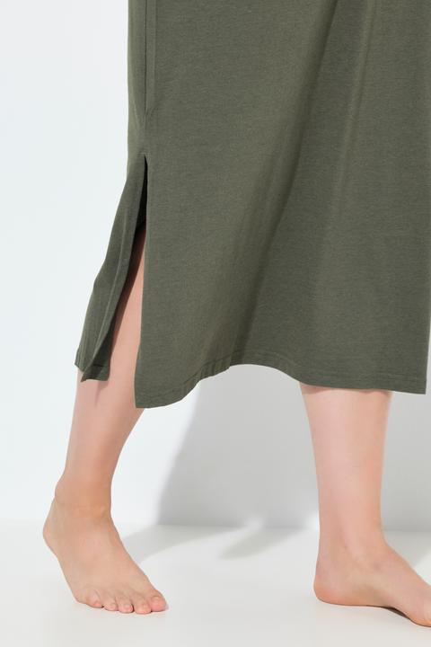 Immagine prodotto Ulla Popken Camicia da notte con modal, ricami traforati, scollo a V e mezze maniche (42, 44)