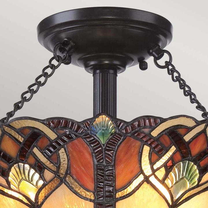 Produktbild Elstead Lighting Cambridge Deckenleuchte E27 2-fach Vintage-Bronze (E27)