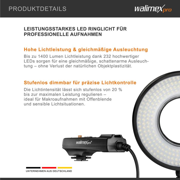 Actual product image Walimex pro Pro Macro LED Ringlight DSR 232 Set (Ring light)