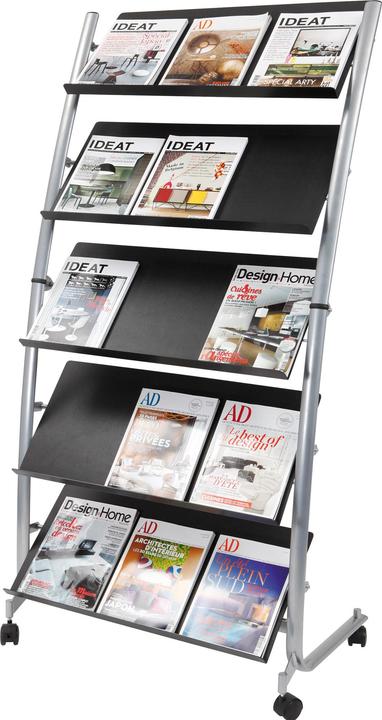 Image du produit Alba Etagère à prospectus, pour 20 x DIN A4, largeur : 820 mm 5 compartiments pour 3 documents chacun (A4)
