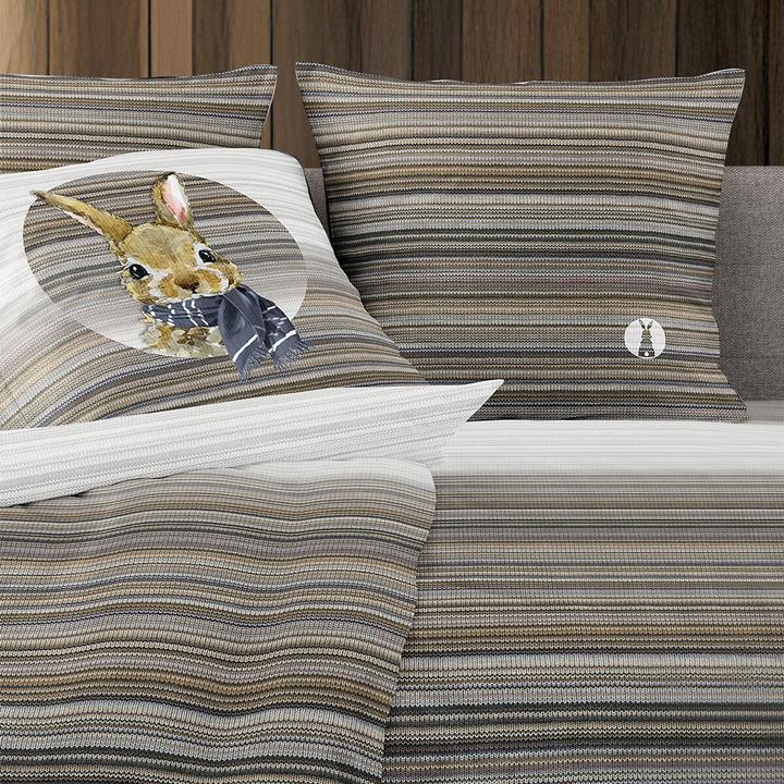 Produktbild Irisette Flausch-Cotton Bettwäsche Zobel 8630 natur (Bettwäsche Set, 155x220 cm + 80x80 cm)