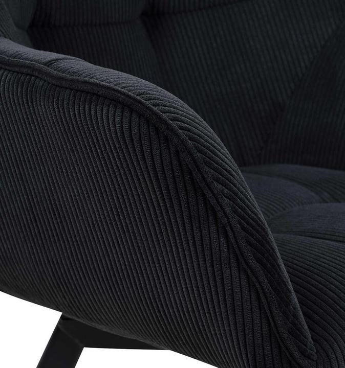 Produktbild Swisshandel24 Esszimmerstuhl Jordi Cord, schwarz