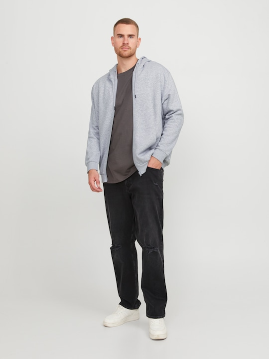 Produktbild Jack & Jones Plus Size Einfarbig Kapuzenpullover mit Reissverschluss Kapuzenpullover mit Reissverschluss (XXL)