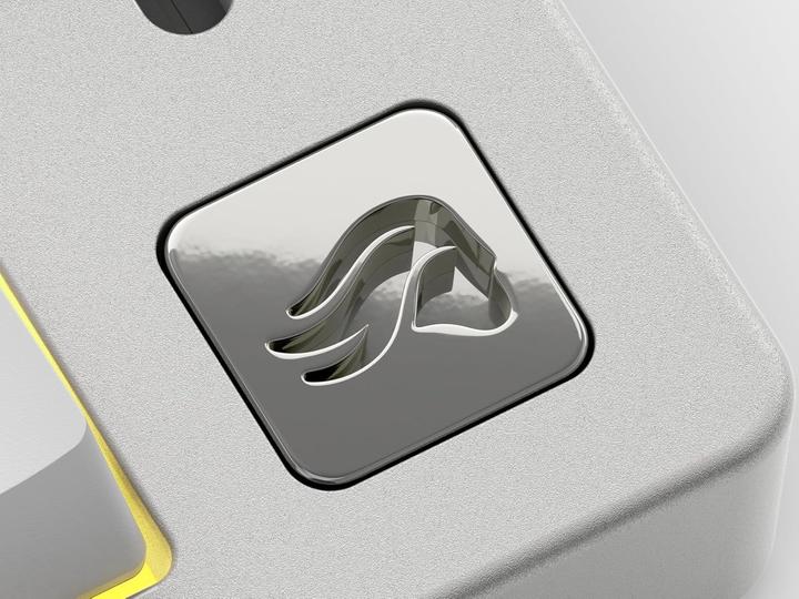 Actual product image Glorious GMMK Wireless Numpad - Fox Switches, grey/white (DE, Cable, Wireless)