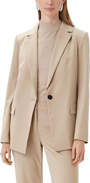 Productafbeelding Comma Blazer, lose Passform, Klappentaschen, Reverskragen (40)